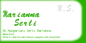 marianna serli business card